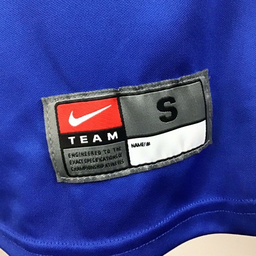 Nike Team Sleeveless Athletic Top Blue White Small - Picture 3 of 7